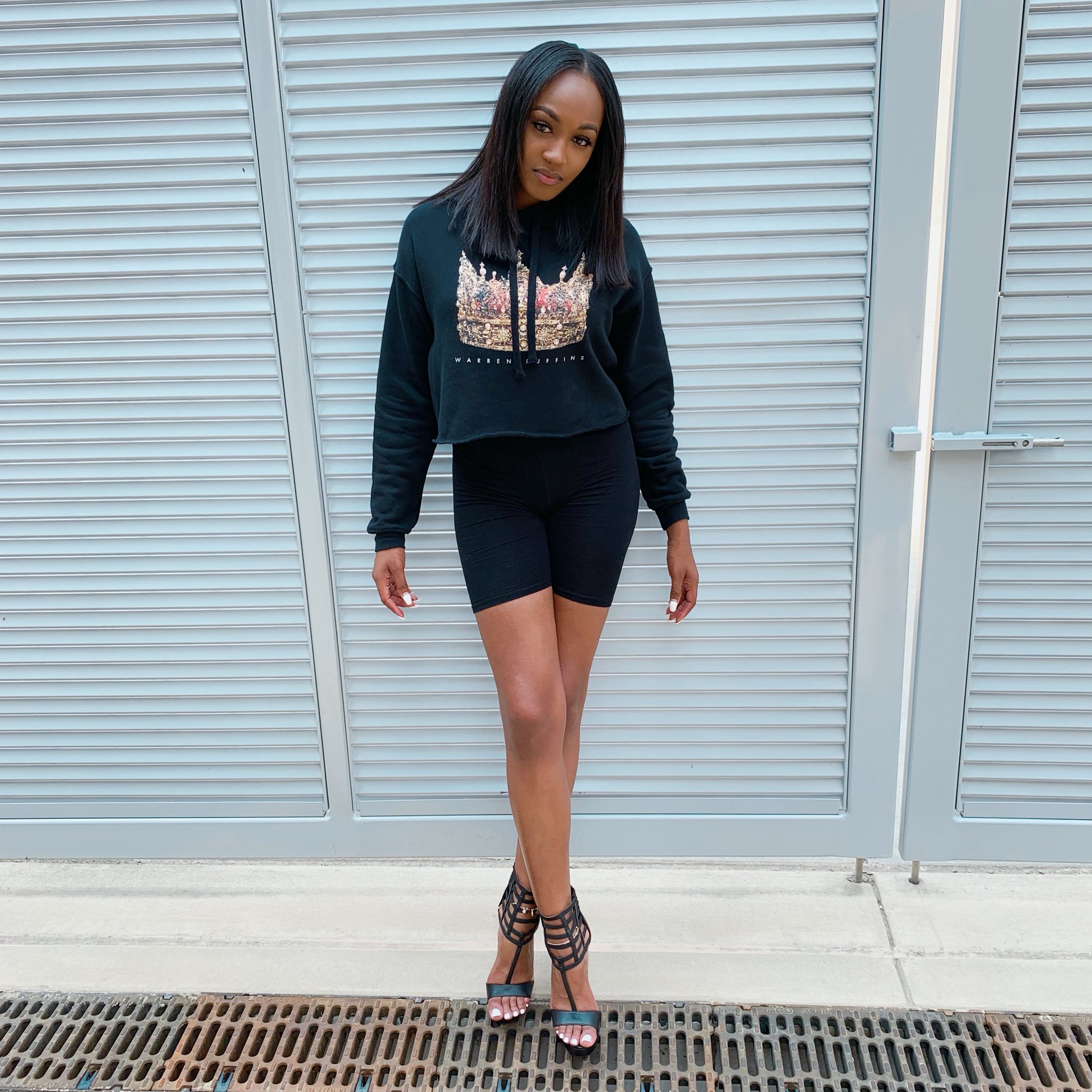 Crown Warren Ruffins Hoodie (Cropped)